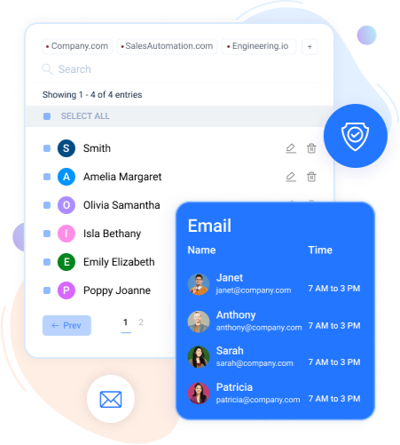 import and manage contacts