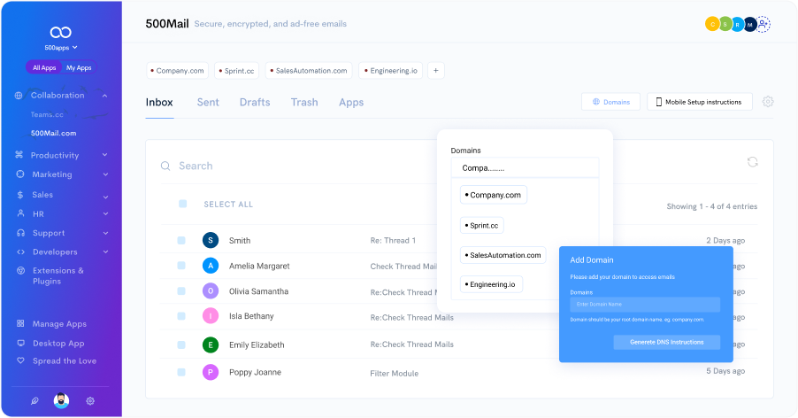 email client leave note