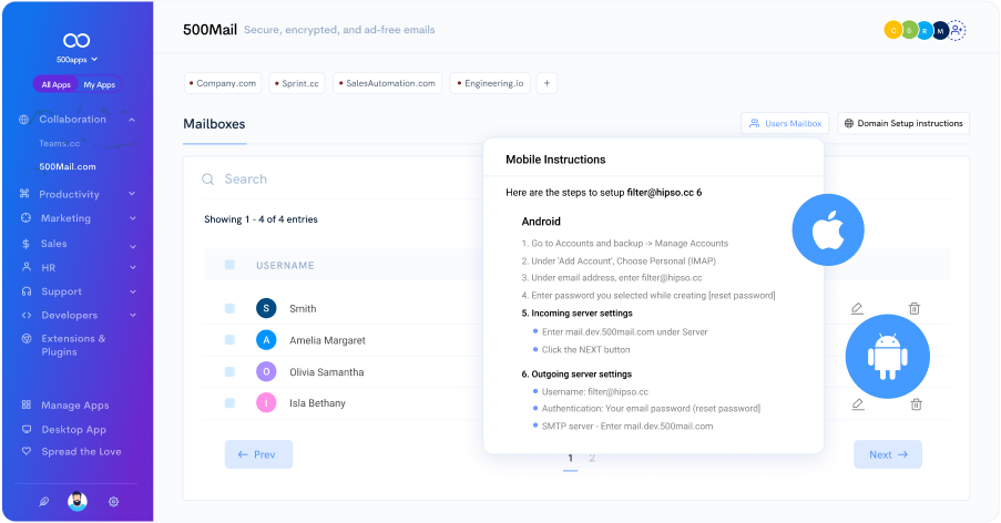 email services leave note