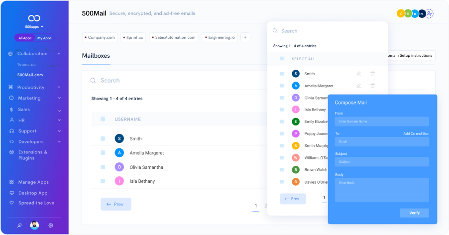 unlimited mailboxes leave note